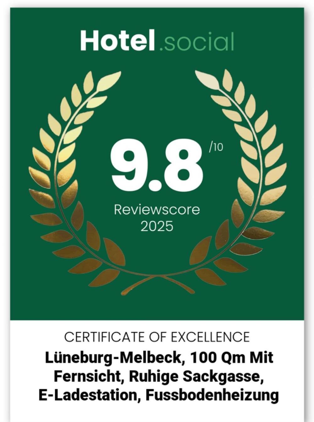 Lueneburg-Melbeck, 105 Qm Mit Fernsicht, Ruhige Sackgasse, Fussbodenheizung, Wallbox Gegen Gebuehr Kültér fotó